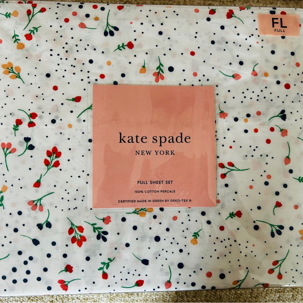 Kate Spade Multicolor Floral Sheet Set